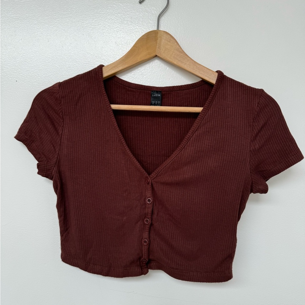 Brown Crop Top
